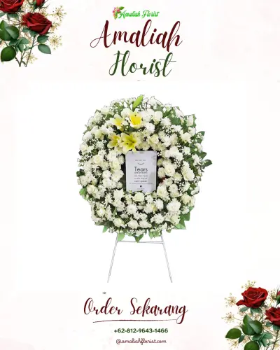 Krans Bunga Duka Cita di Sinarbentang